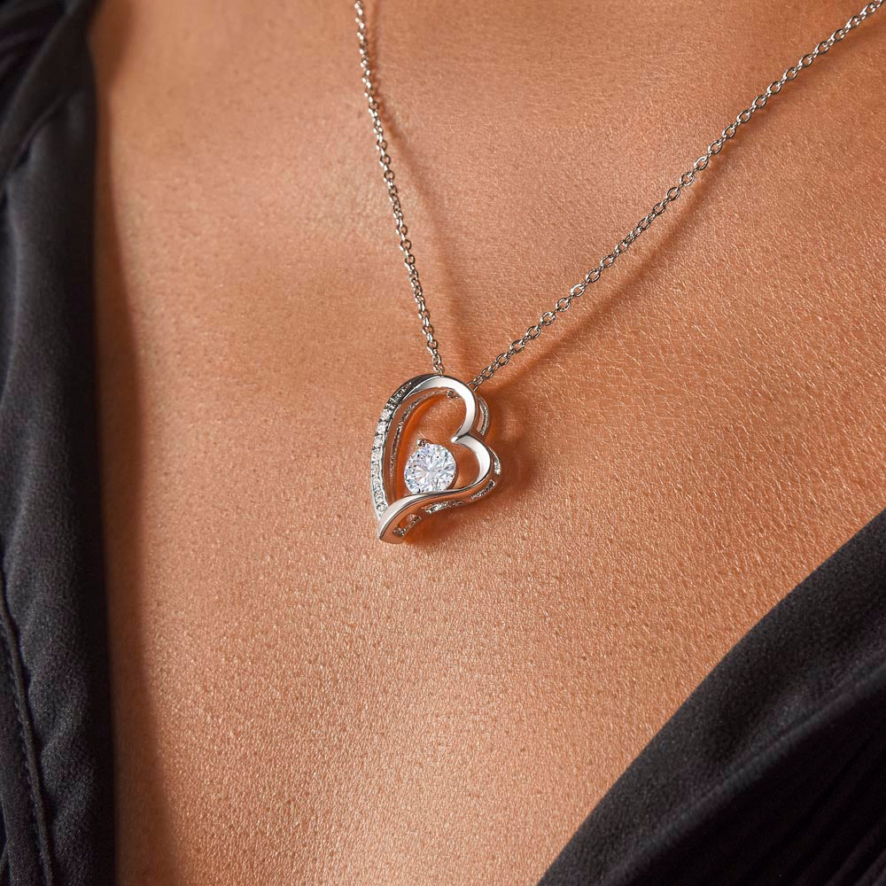 Heart Necklace for Granddaughter – Symbol of Love and Connection – Premium CZ Stones – Gift from Grandpa