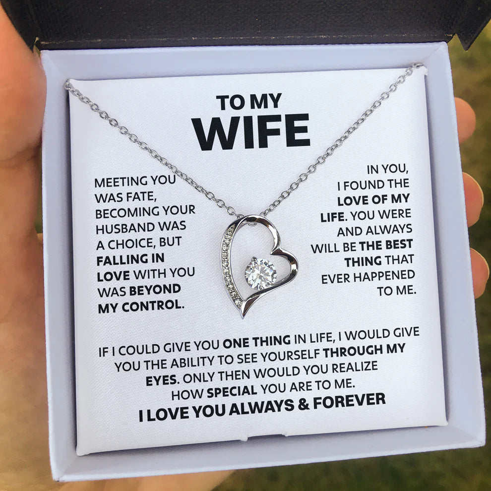 Wife Heart Necklace | Meeting you was fate