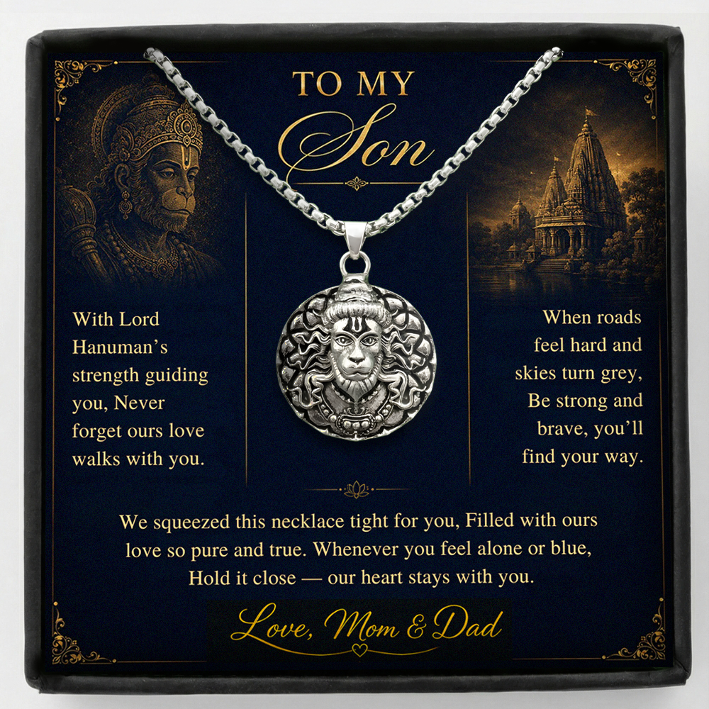 To My Son – Hanuman Strength Pendant