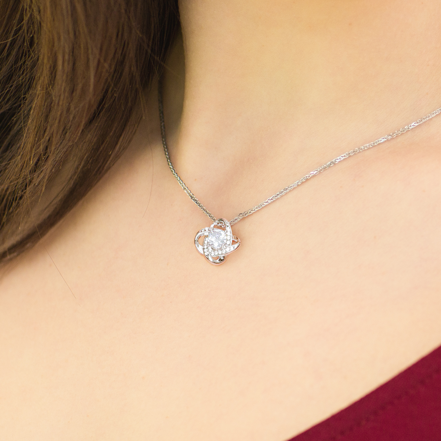 To my Daughter - Love Knot Necklace, from Dad
