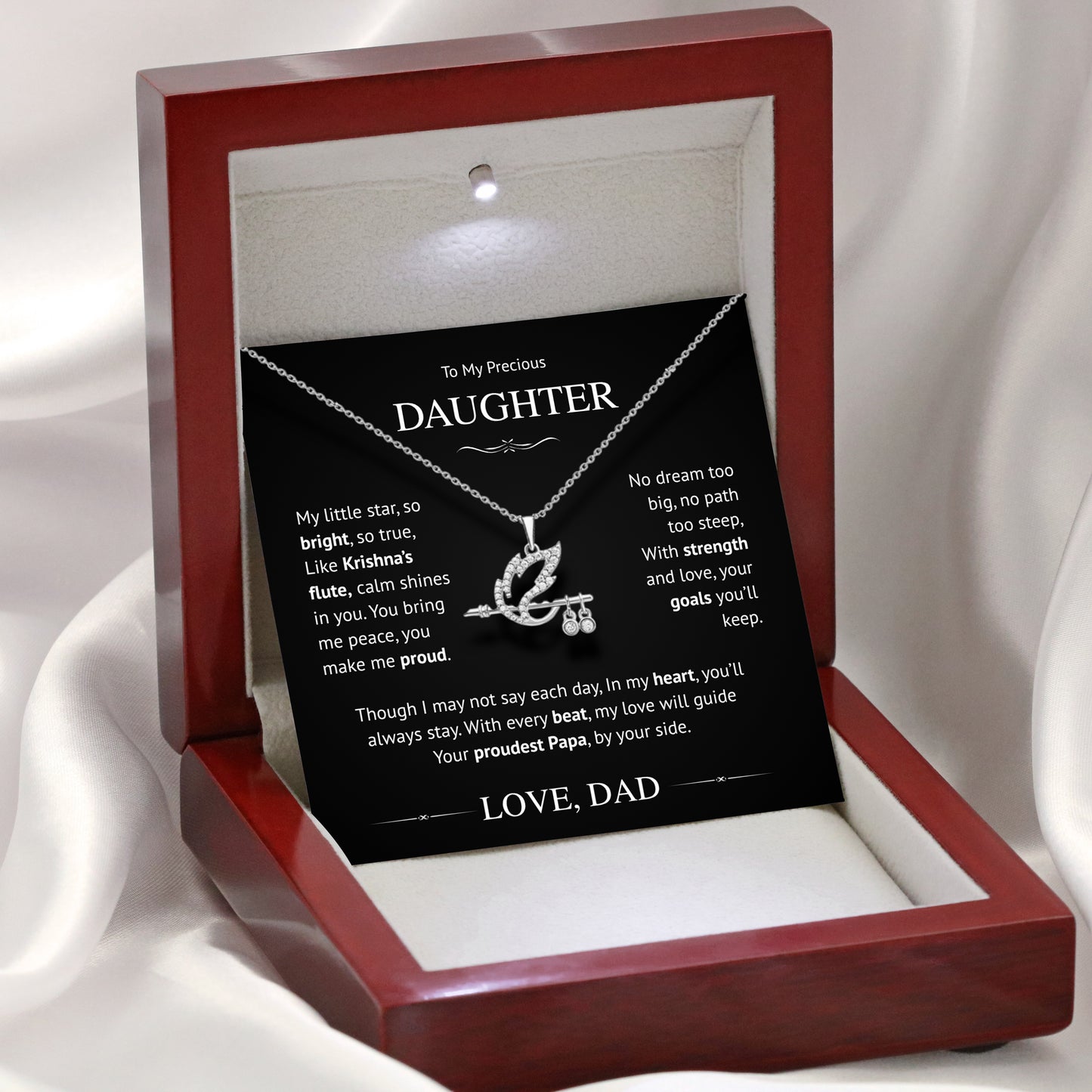 My Daughter - Shree Krishna Baasuri Pendant From Dad