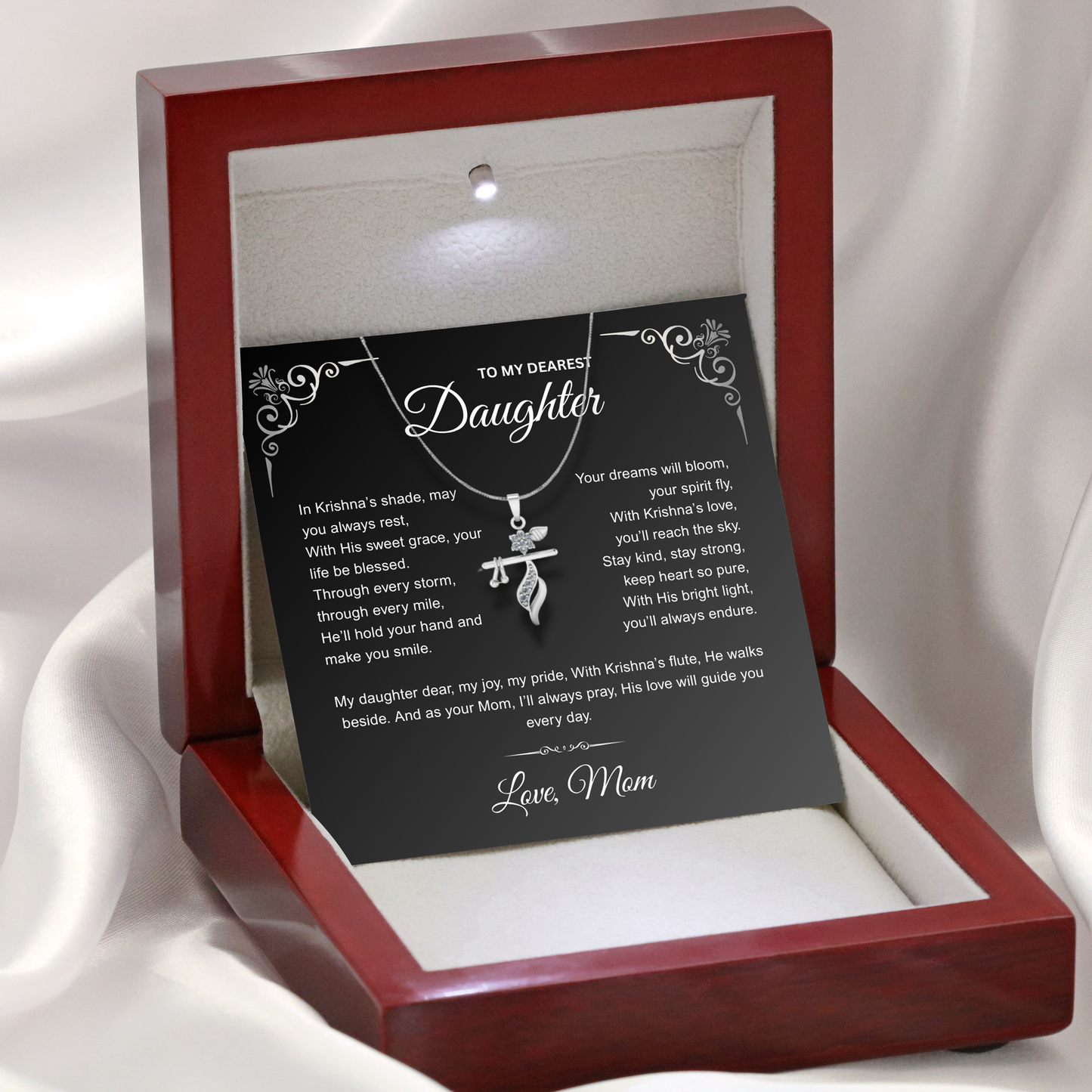 To My Daughter – Krishna Pendant with Blessings from Dad