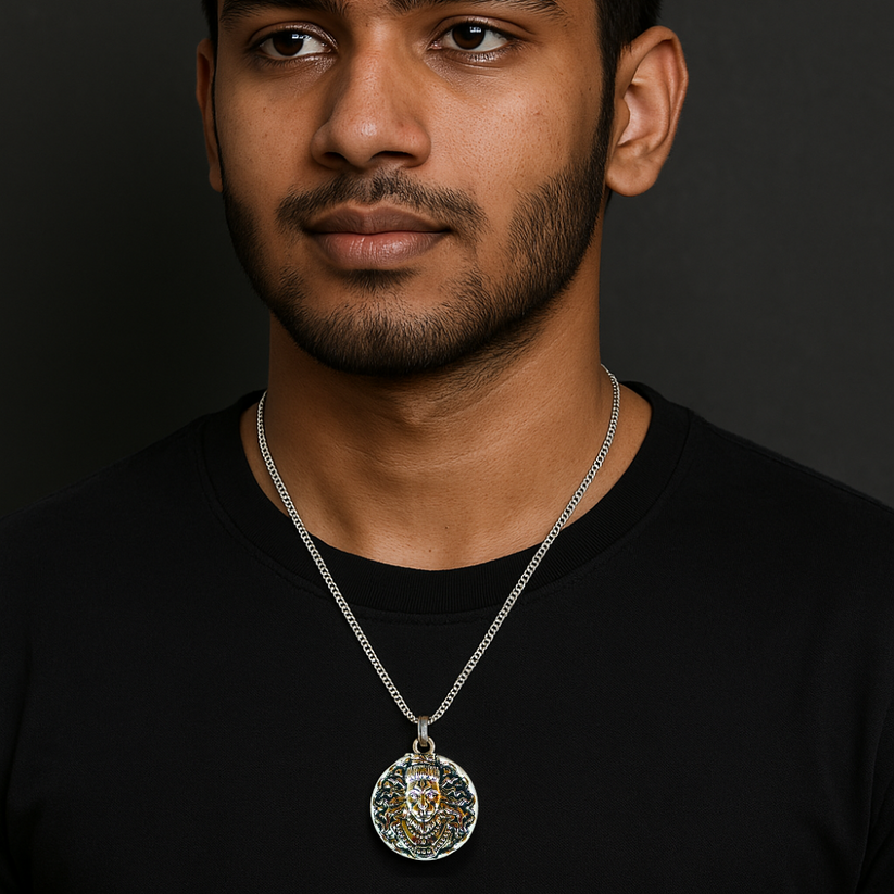 To My Son - Hanumanji Silver Pendent