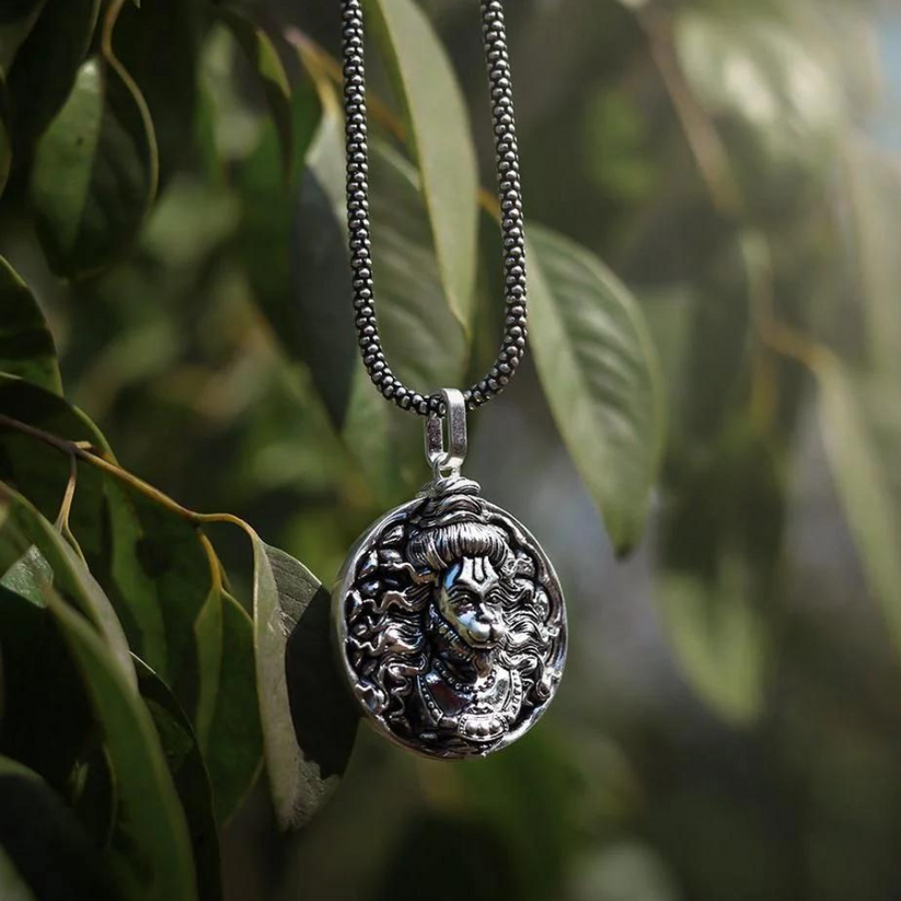 To My Son - Hanumanji Silver Pendent