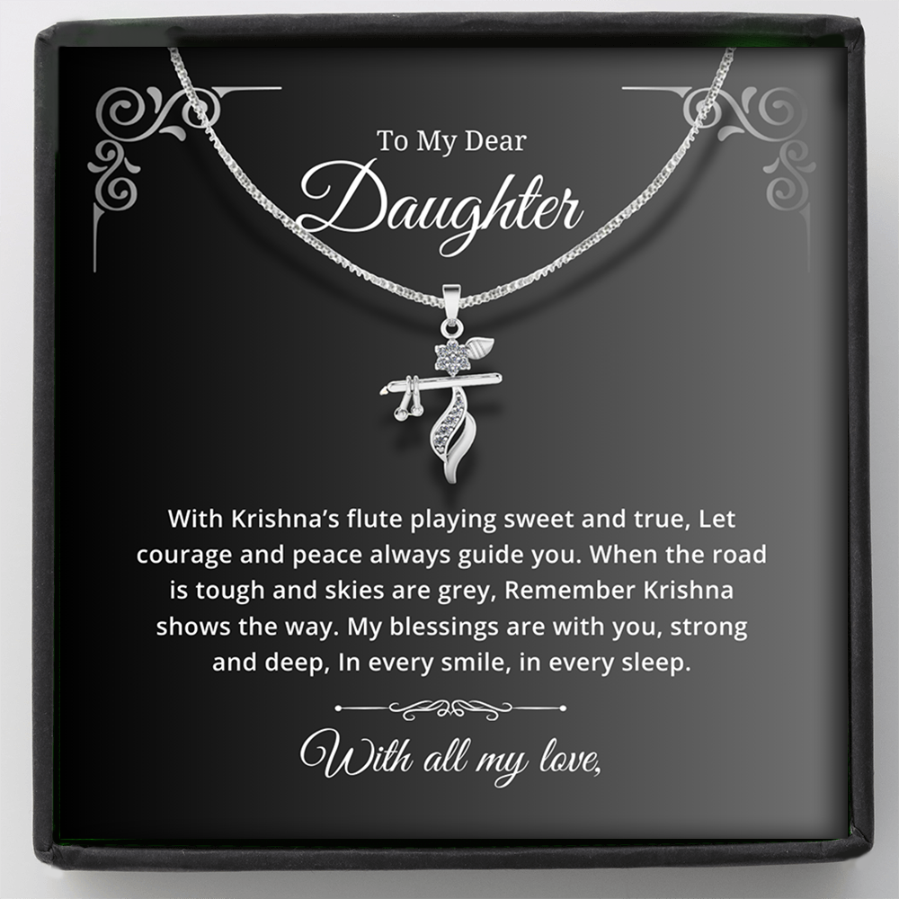 To My Daughter - Beautiful Eternal Blessings Krishna Pendant