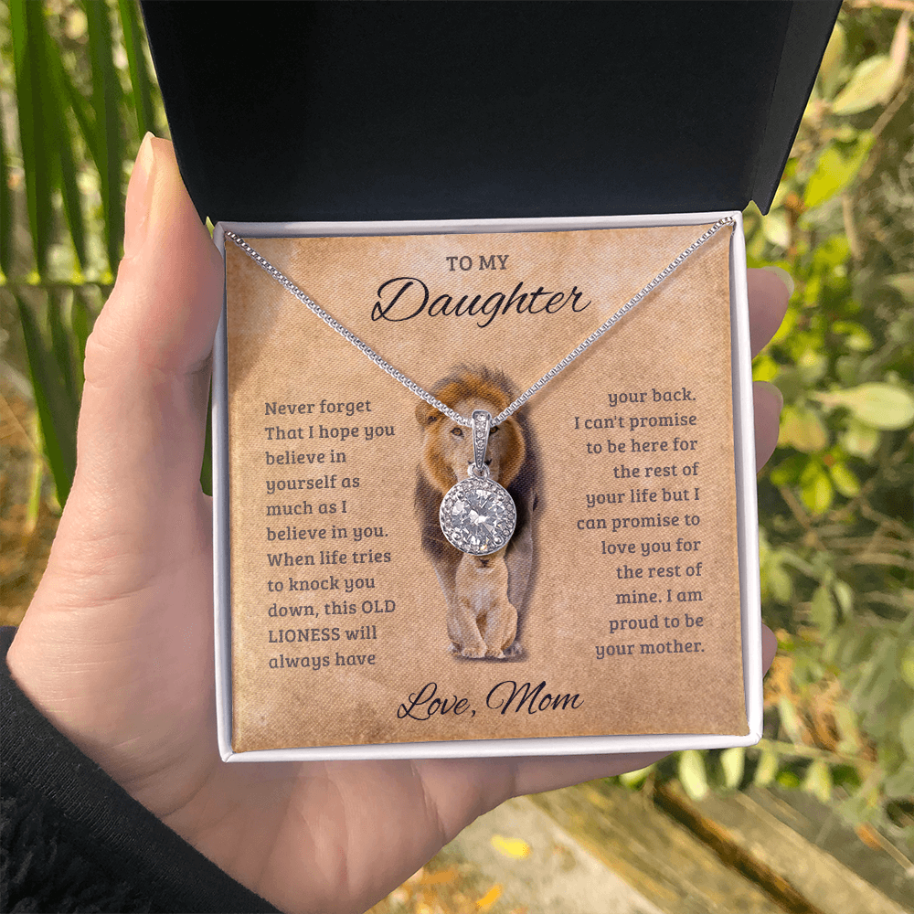To My Daughter _ Solitaire Necklace From Mom