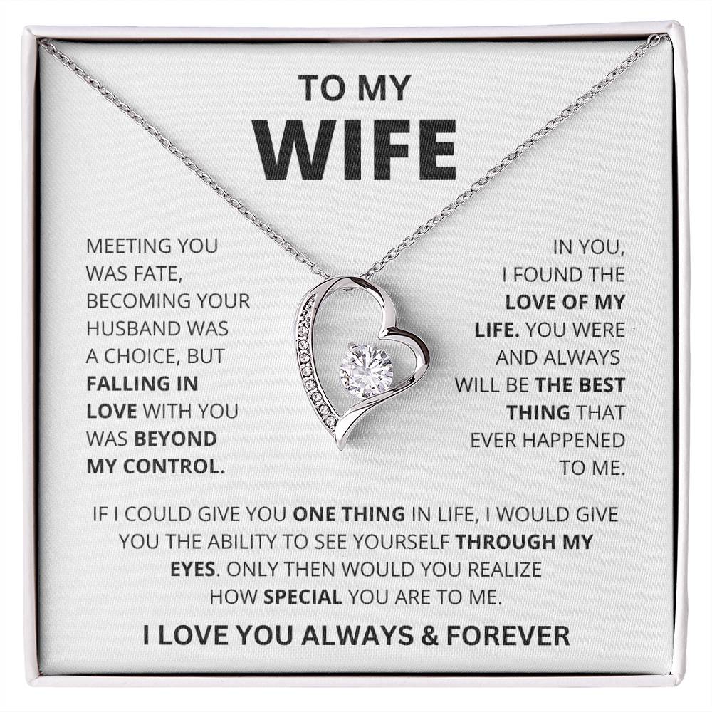 Wife Heart Necklace | Meeting you was fate
