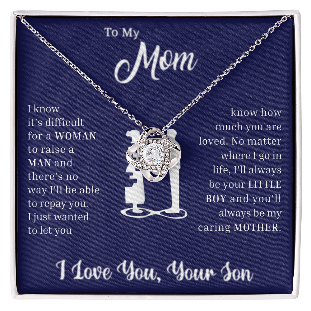 To My Loved Mother – Love Knot Necklace