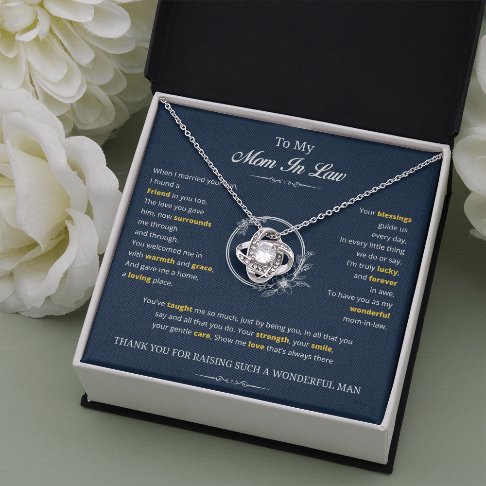 To My Special Mother-in-Law – Love Knot Necklace