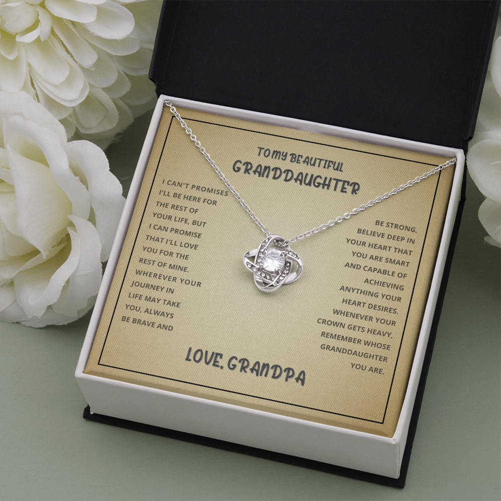 To My Granddaughter – Love Knot Necklace from Grandpa