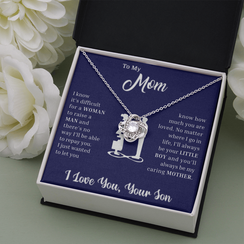 To My Loved Mother – Love Knot Necklace