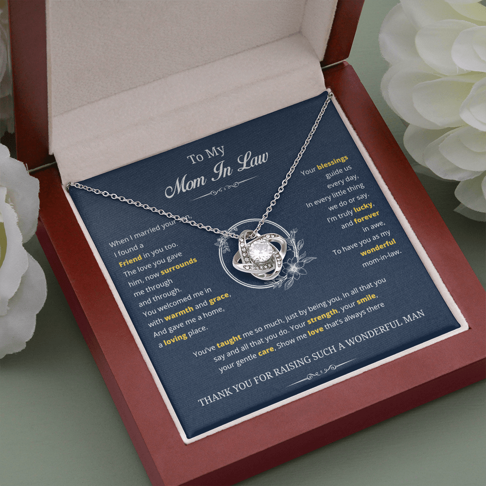 To My Special Mother-in-Law – Love Knot Necklace