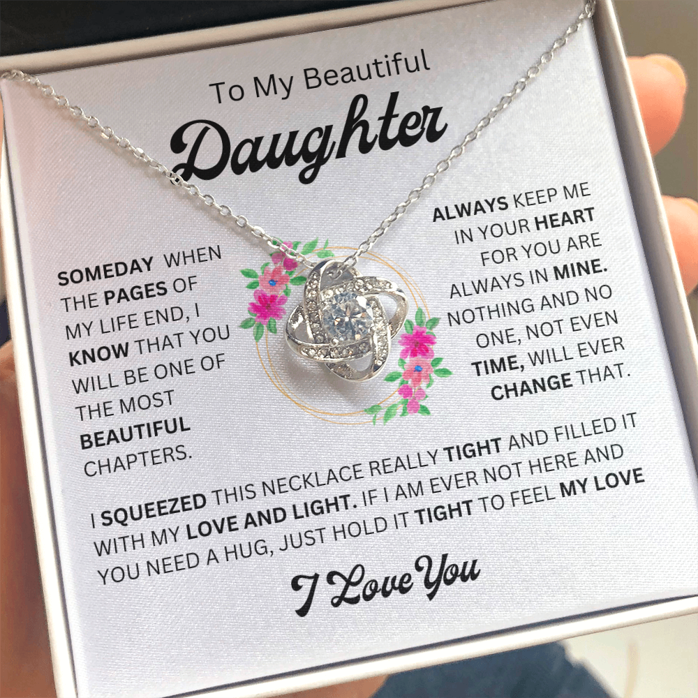 Daughter Eternal Hug Necklace