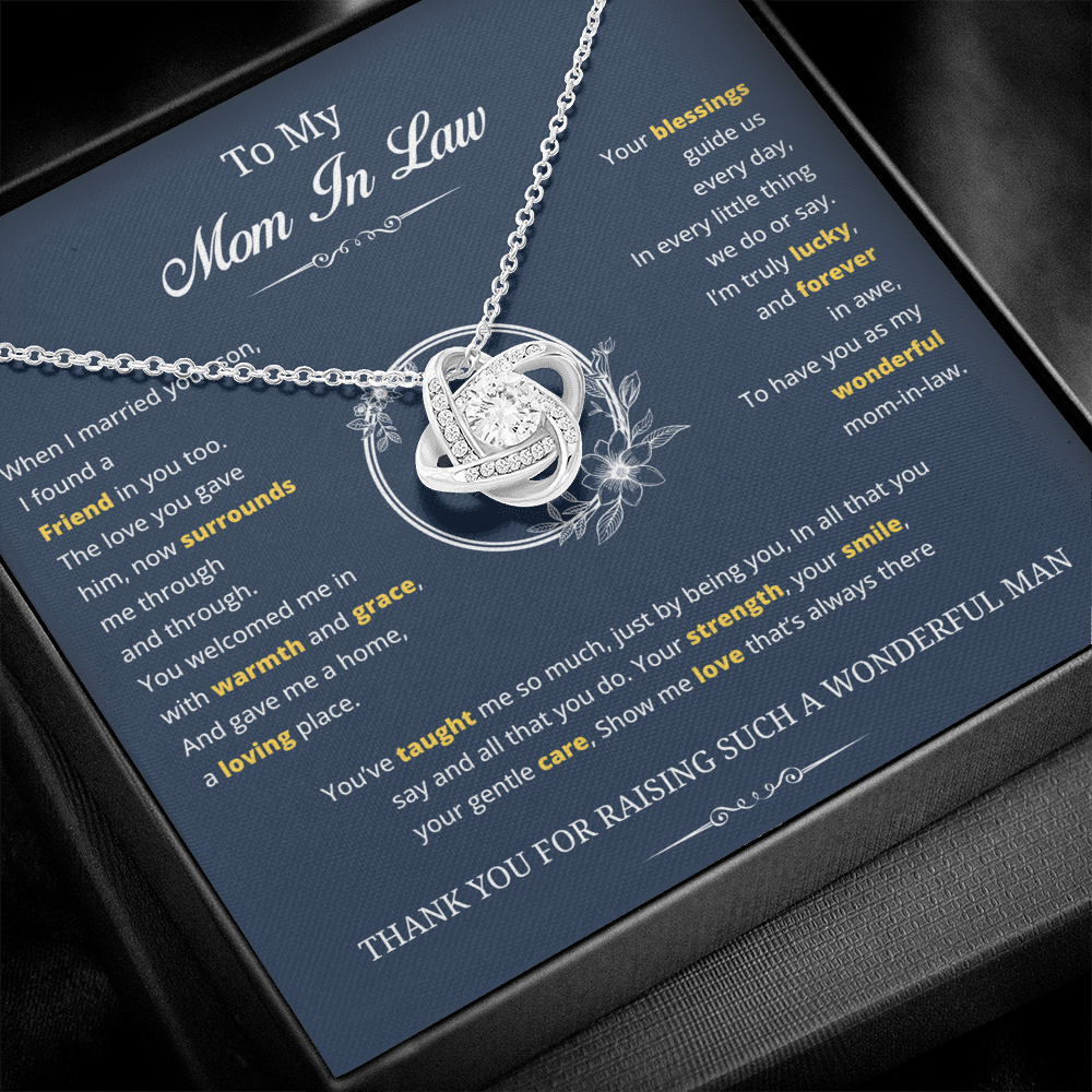 To My Special Mother-in-Law – Love Knot Necklace