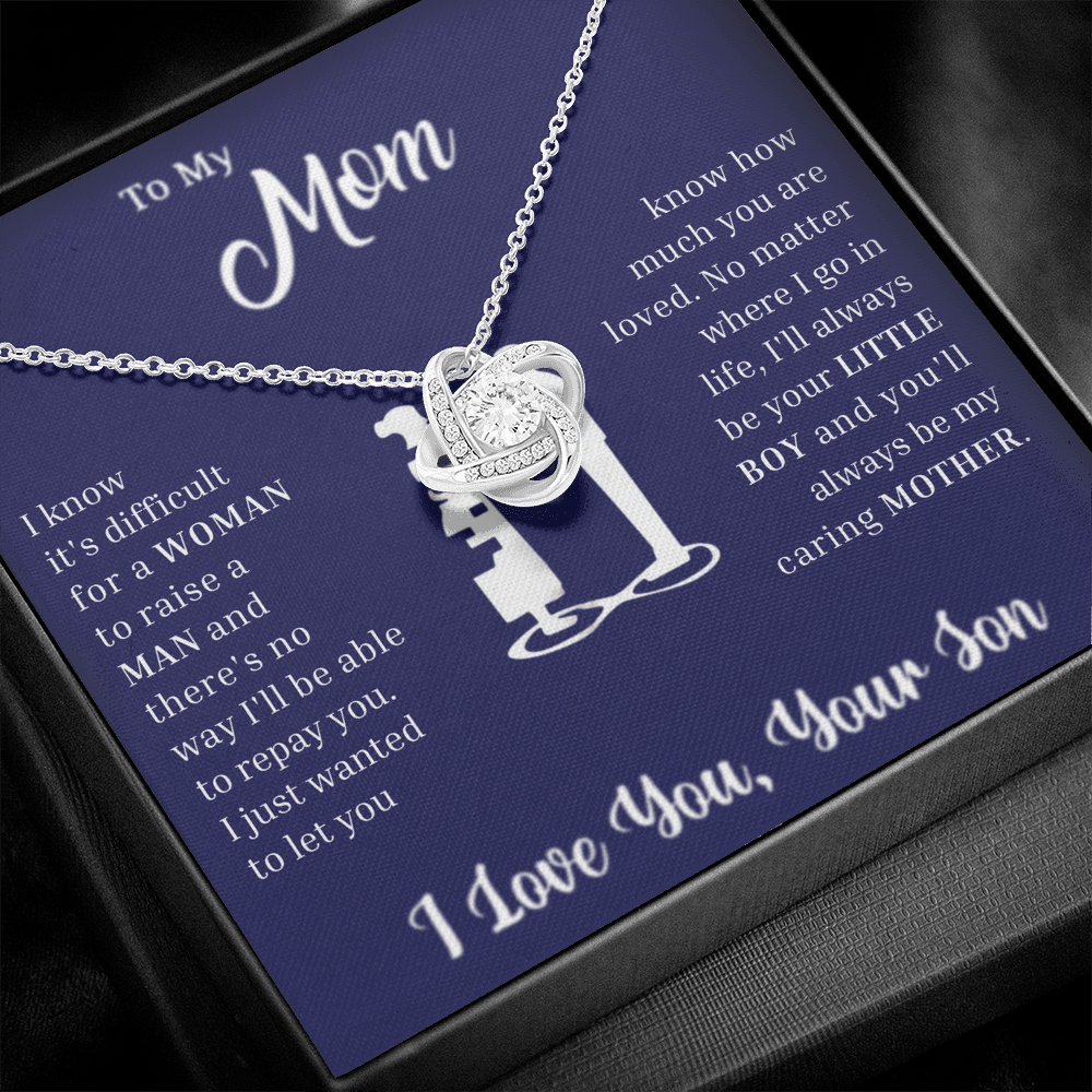 To My Loved Mother – Love Knot Necklace