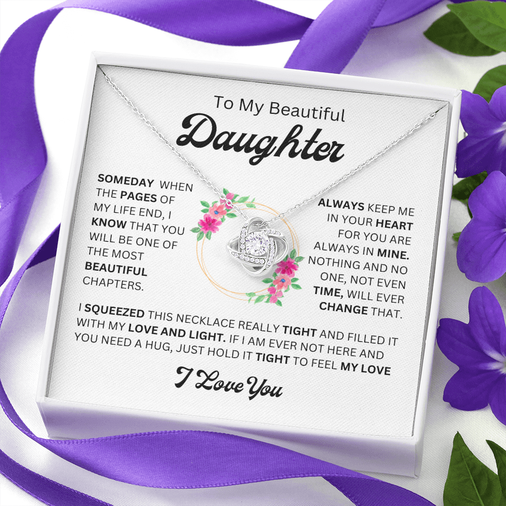 Daughter Eternal Hug Necklace