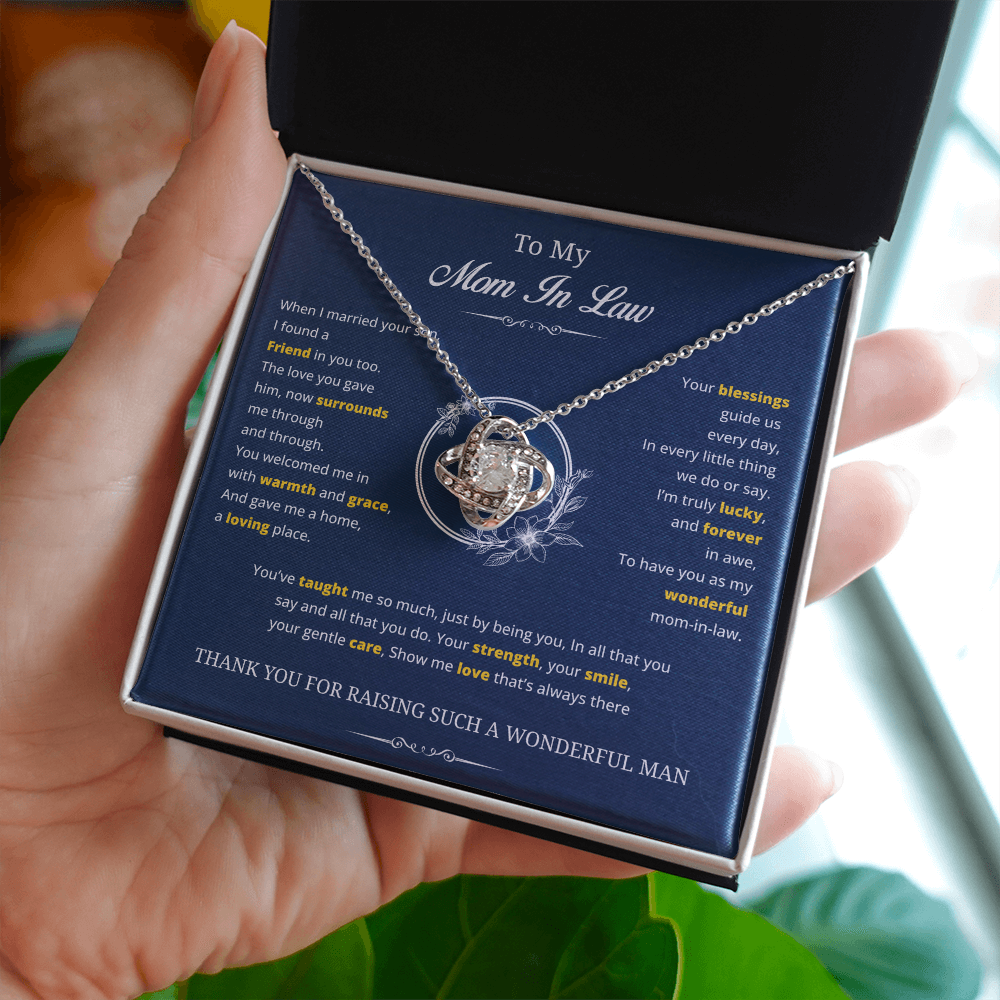 To My Special Mother-in-Law – Love Knot Necklace