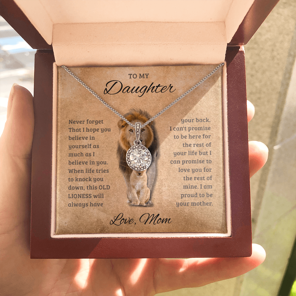To My Daughter _ Solitaire Necklace From Mom