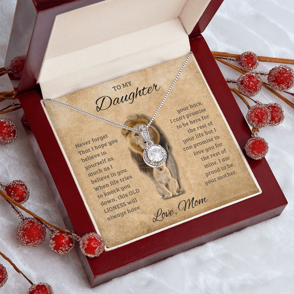 To My Daughter _ Solitaire Necklace From Mom