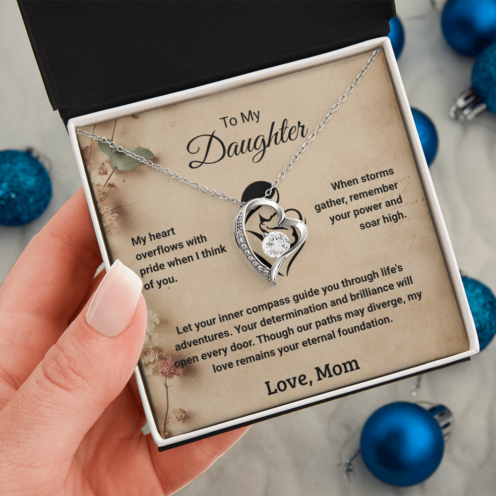 To My Daughter - Love Mom: Forever Love Necklace