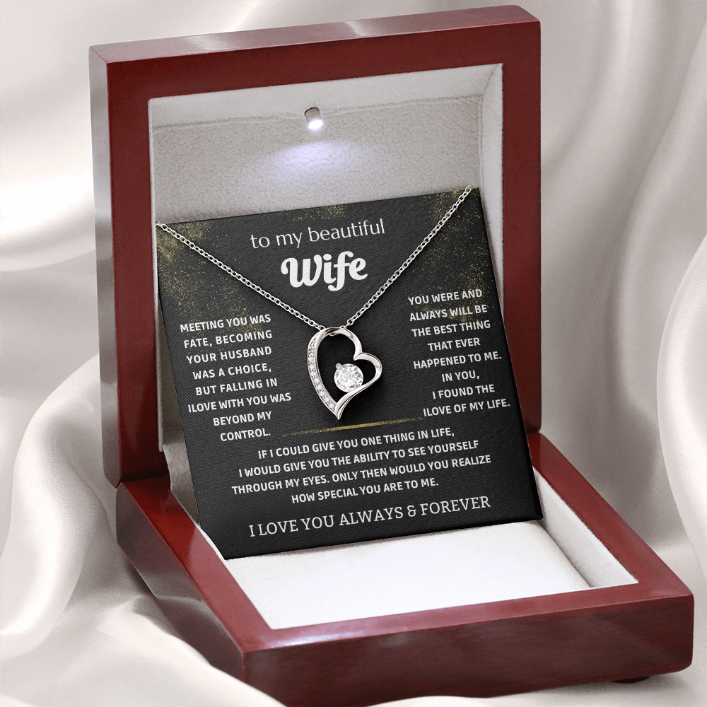 To My Wife - My Endless Love Necklace Gift