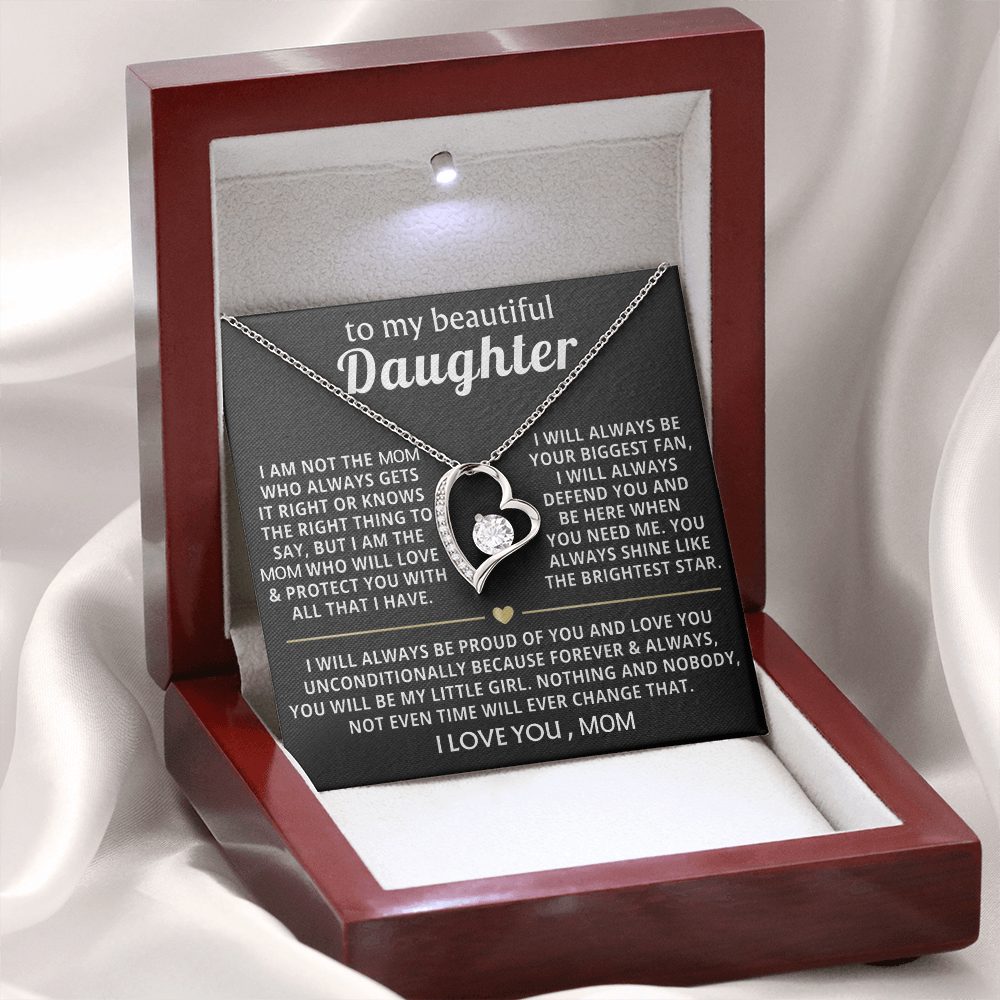Forever Your Little Girl – A Father’s Heart Necklace for His Daughter