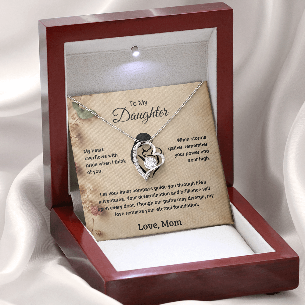 To My Daughter - Love Mom: Forever Love Necklace