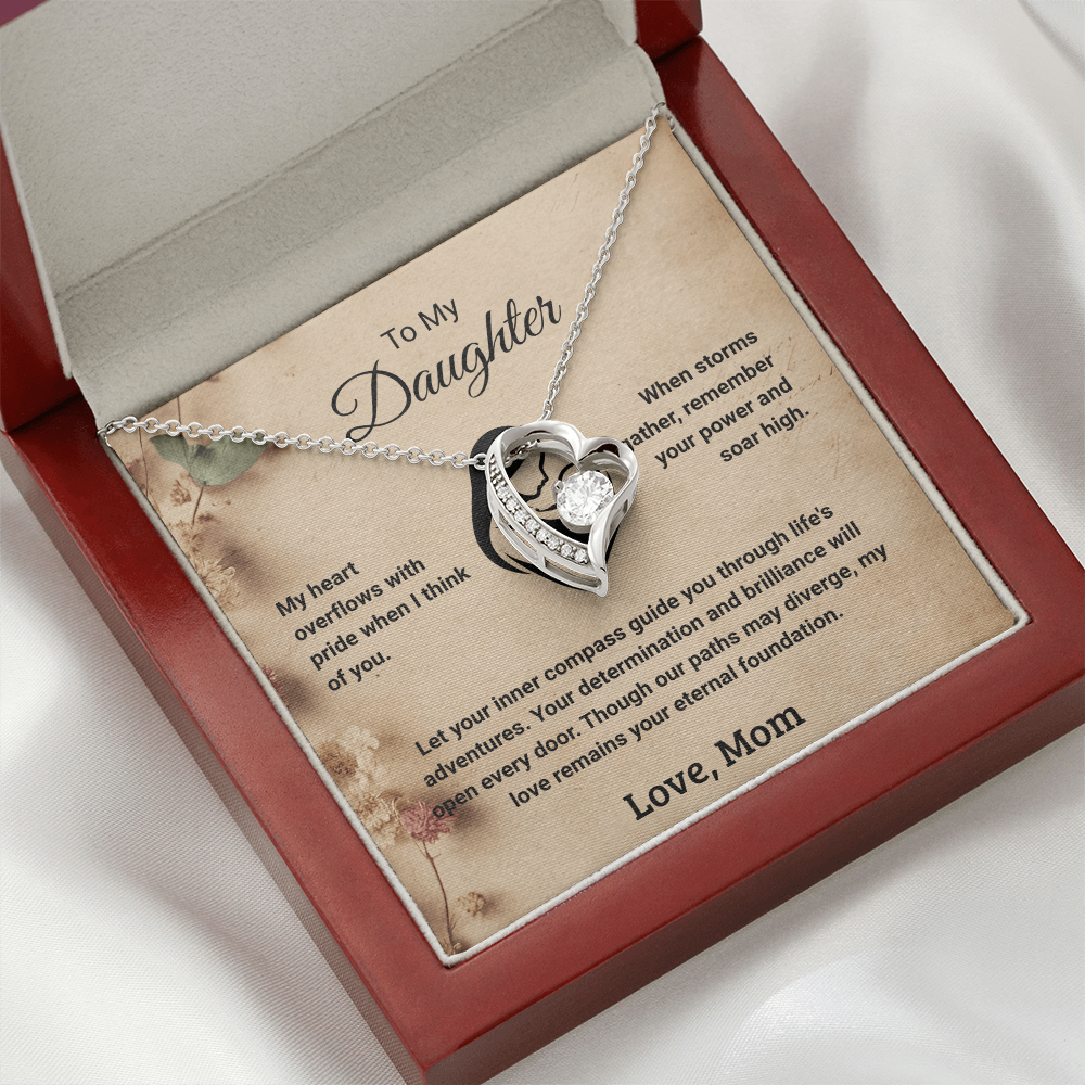 To My Daughter - Love Mom: Forever Love Necklace