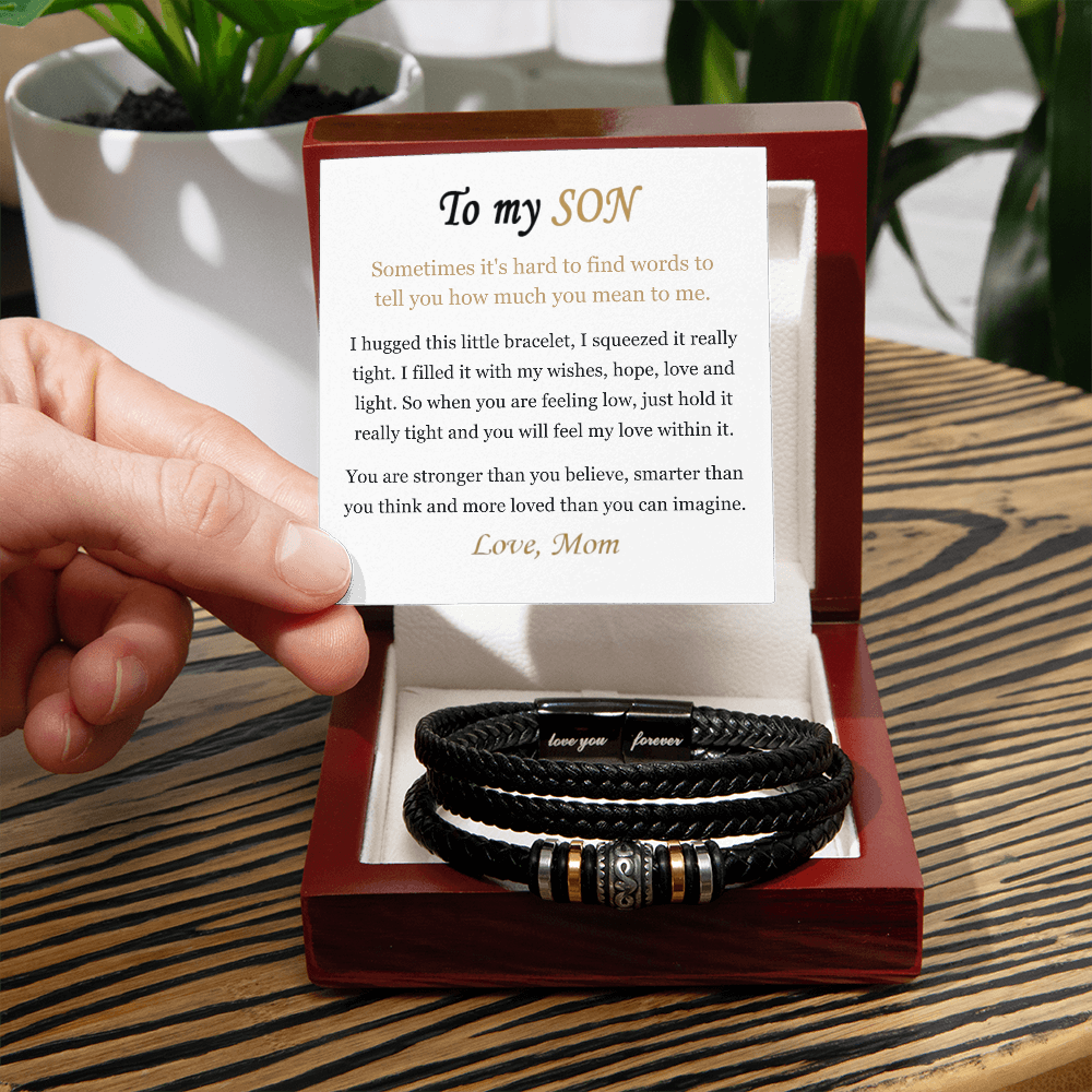 To My Son – "Always With You" Love & Strength Bracelet
