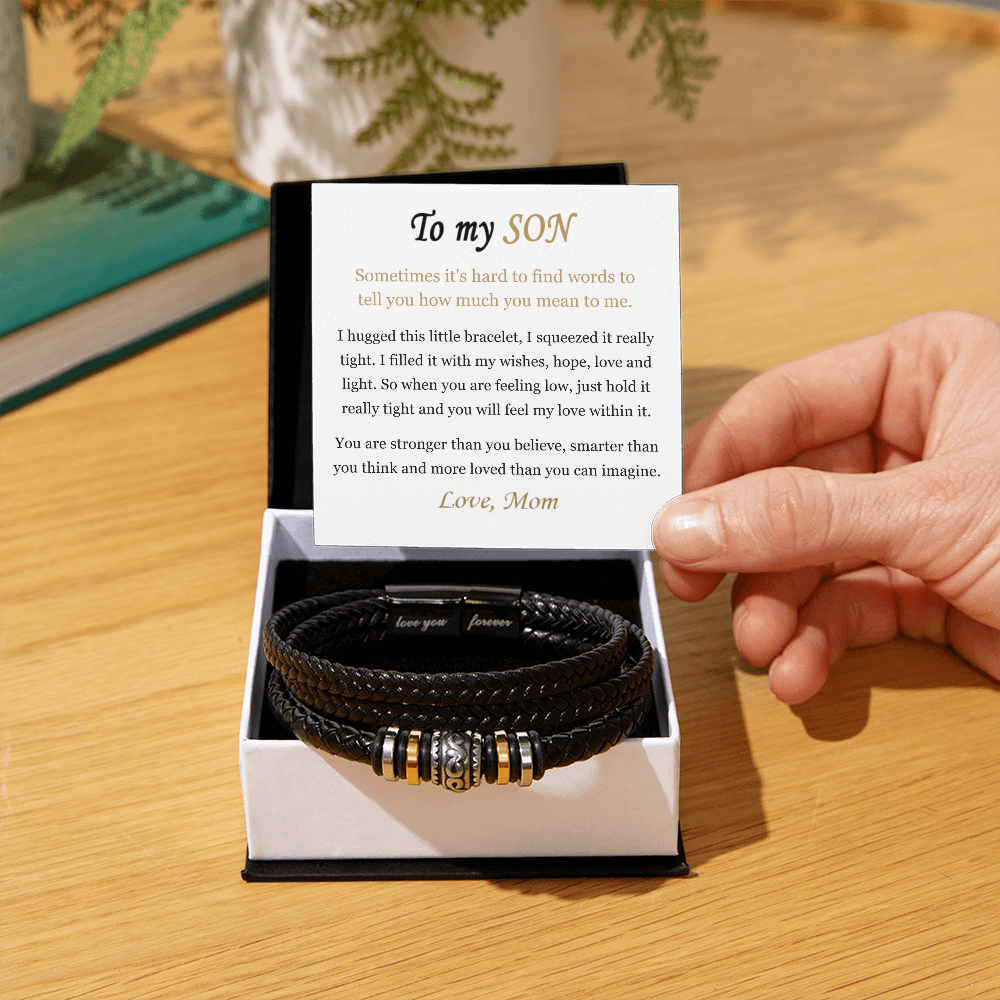 To My Son – "Always With You" Love & Strength Bracelet