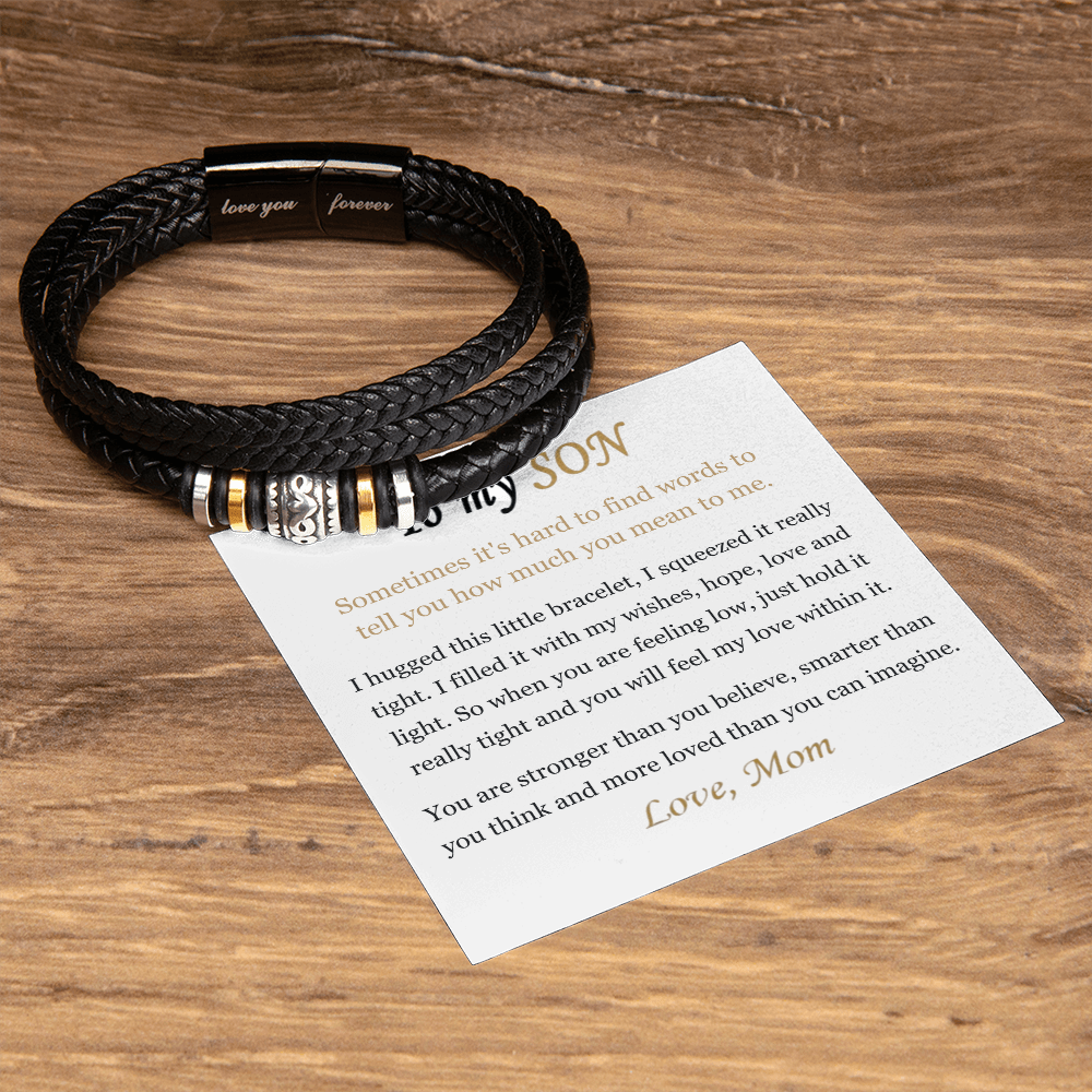 To My Son – "Always With You" Love & Strength Bracelet