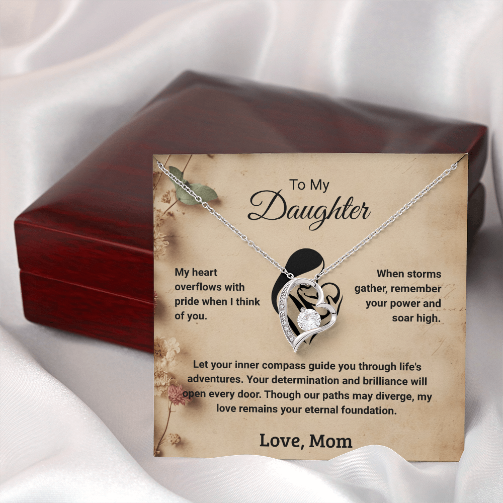 To My Daughter - Love Mom: Forever Love Necklace