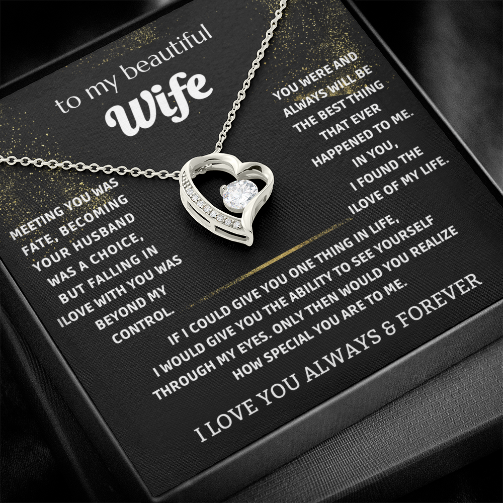 To My Wife - My Endless Love Necklace Gift