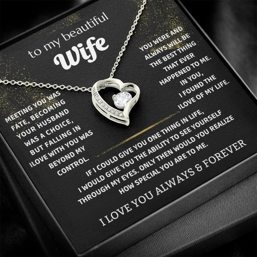 To My Wife - My Endless Love Necklace Gift