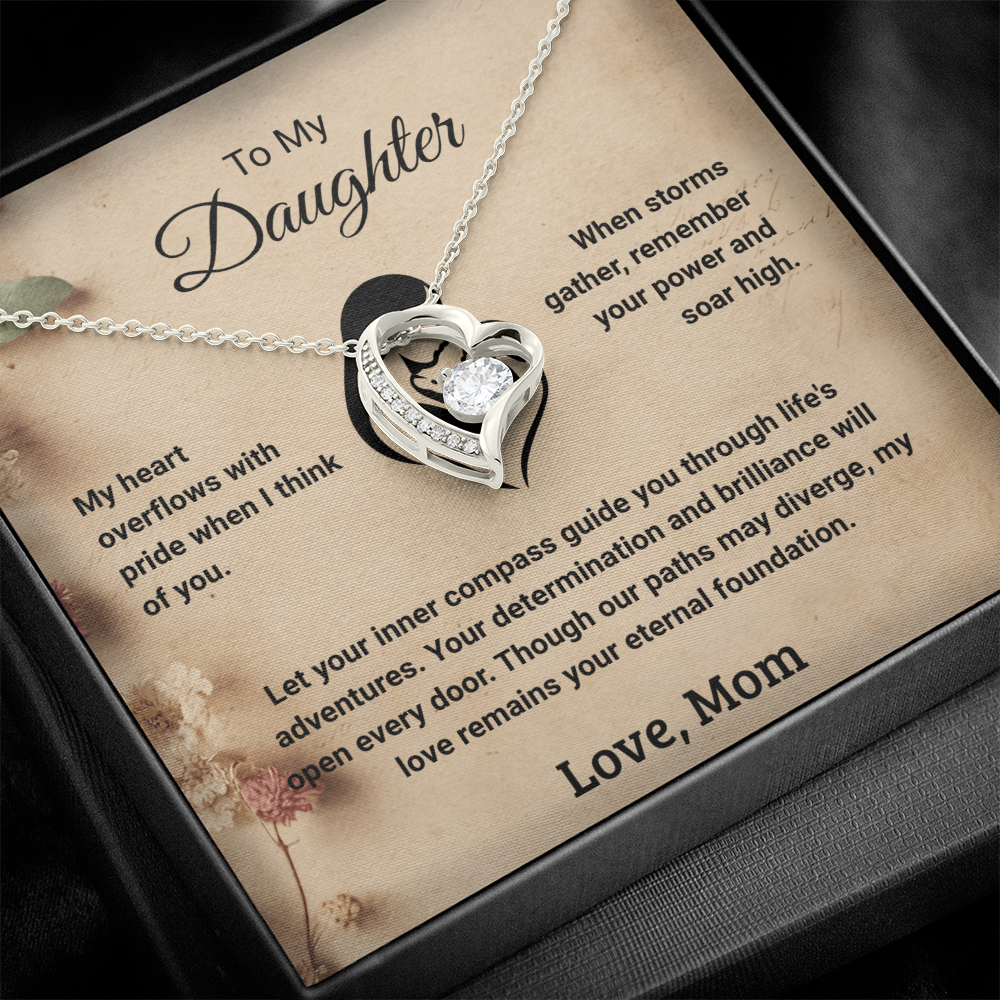 To My Daughter - Love Mom: Forever Love Necklace