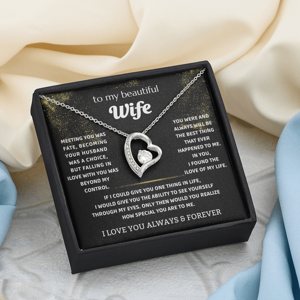 To My Wife - My Endless Love Necklace Gift