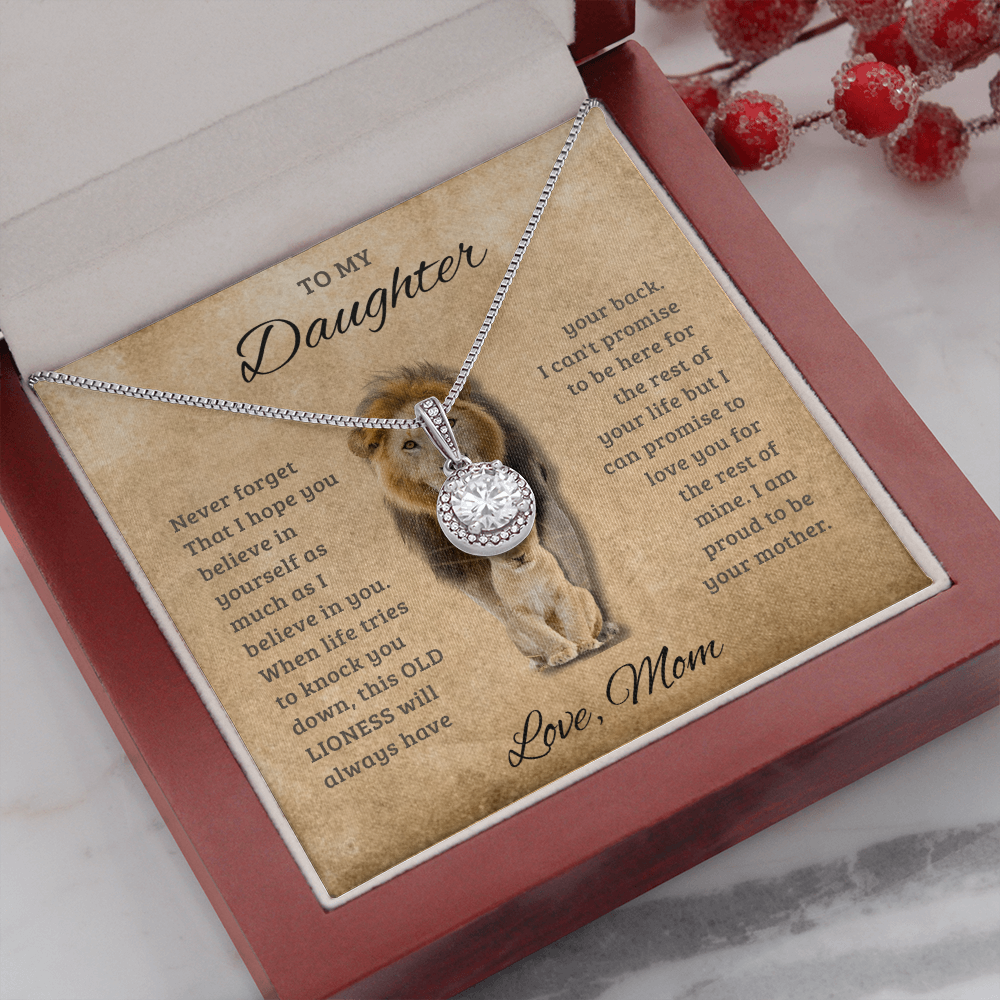 To My Daughter _ Solitaire Necklace From Mom