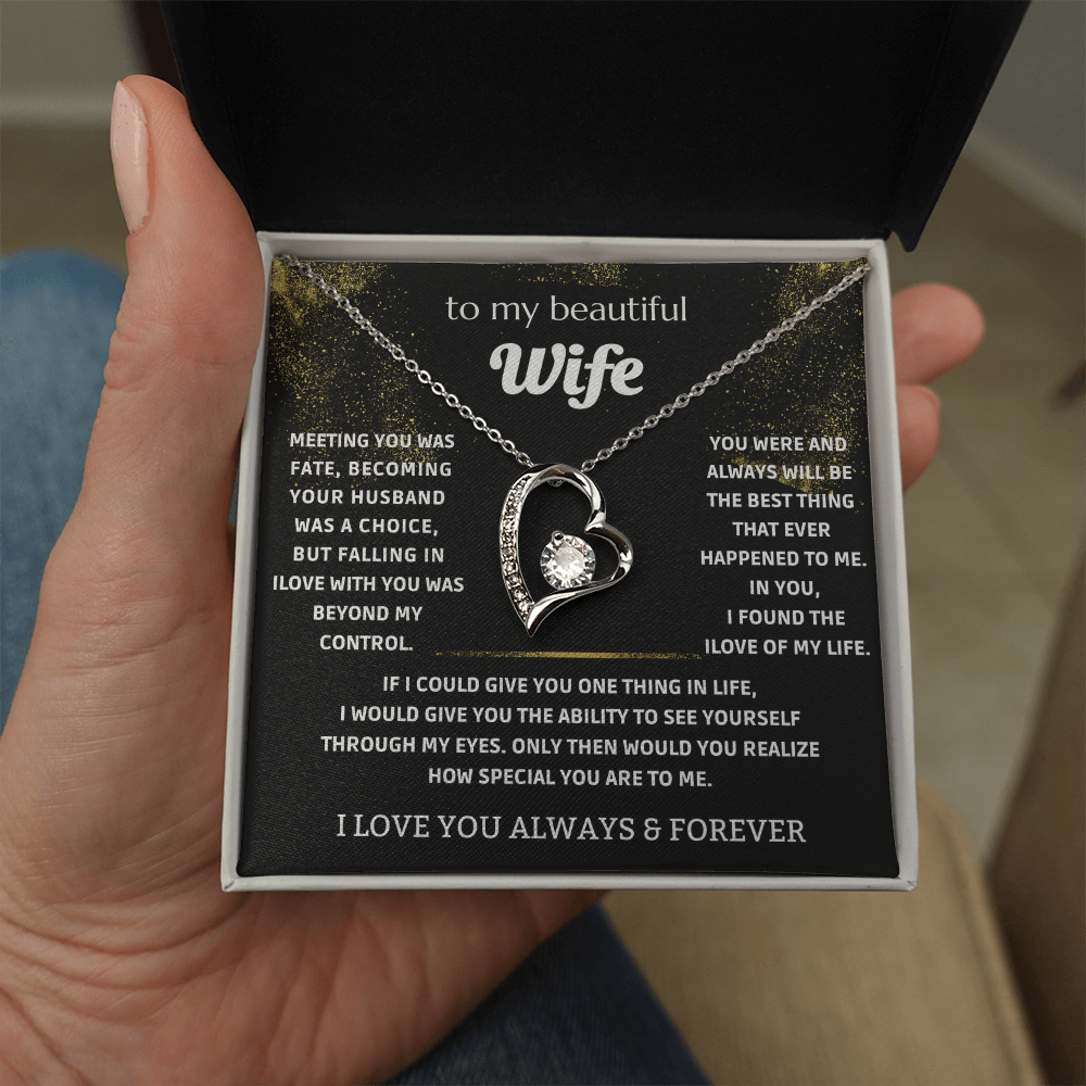 To My Wife - My Endless Love Necklace Gift