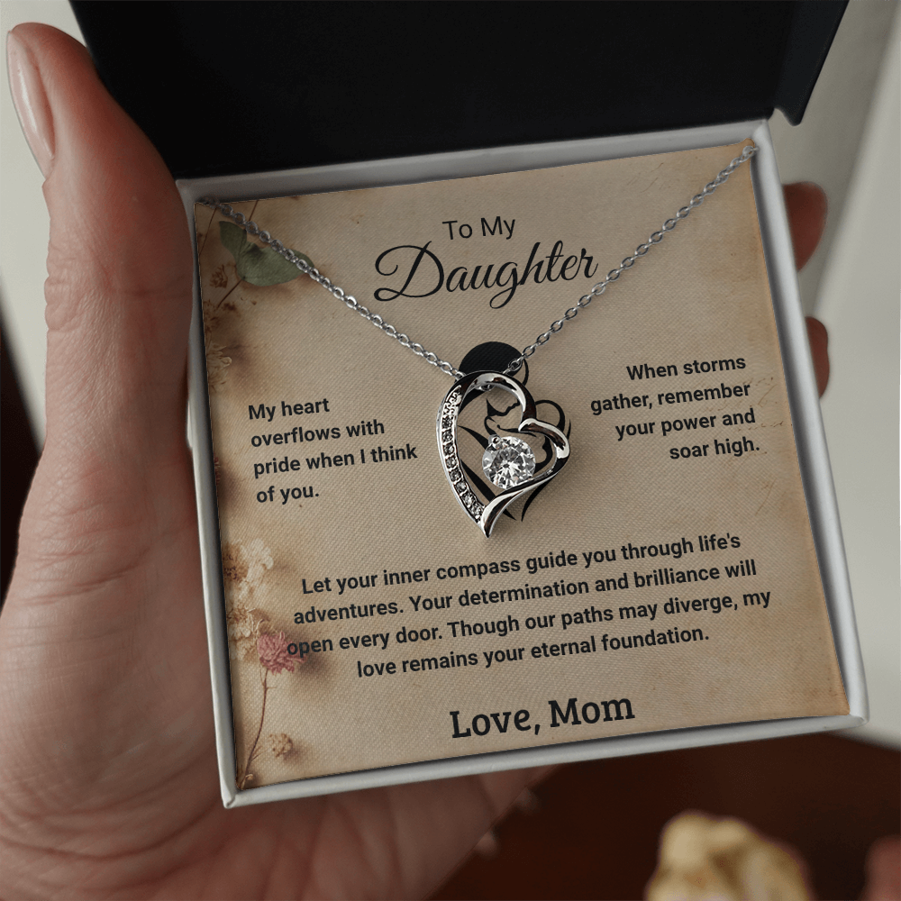To My Daughter - Love Mom: Forever Love Necklace