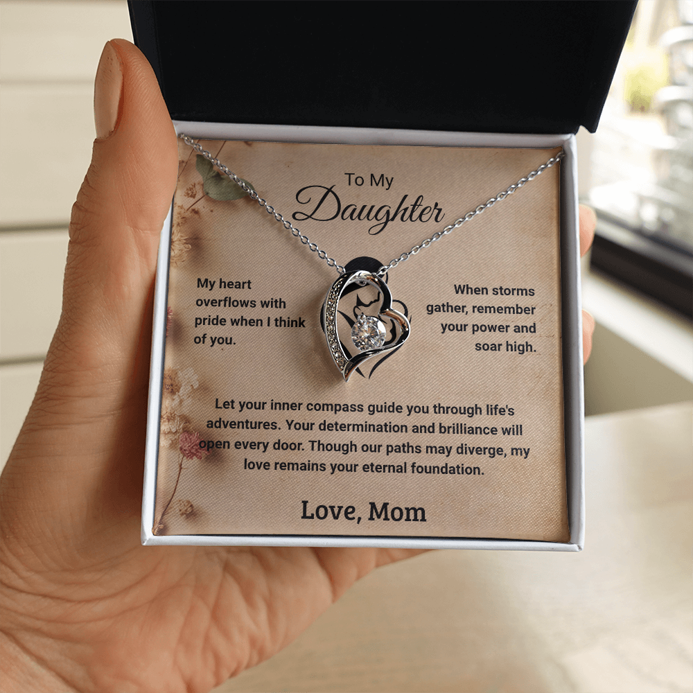 To My Daughter - Love Mom: Forever Love Necklace
