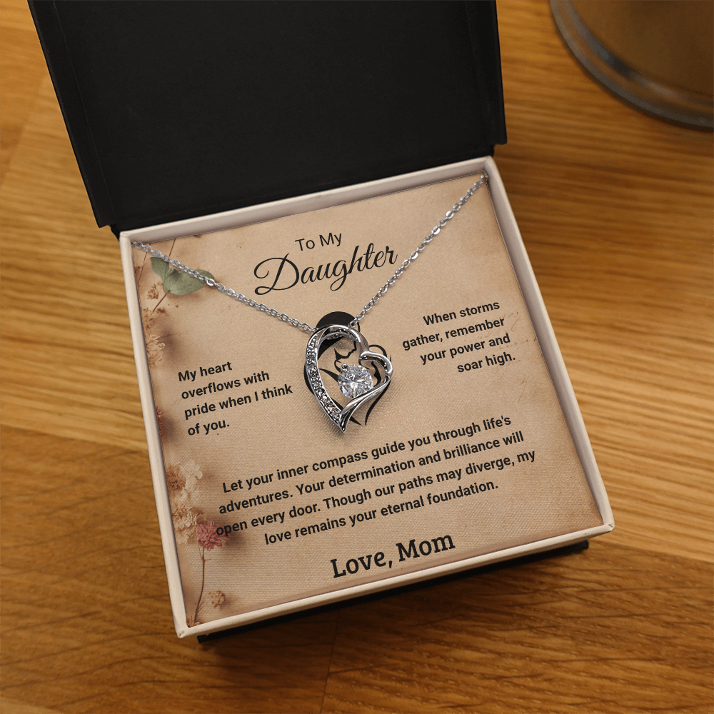 To My Daughter - Love Mom: Forever Love Necklace