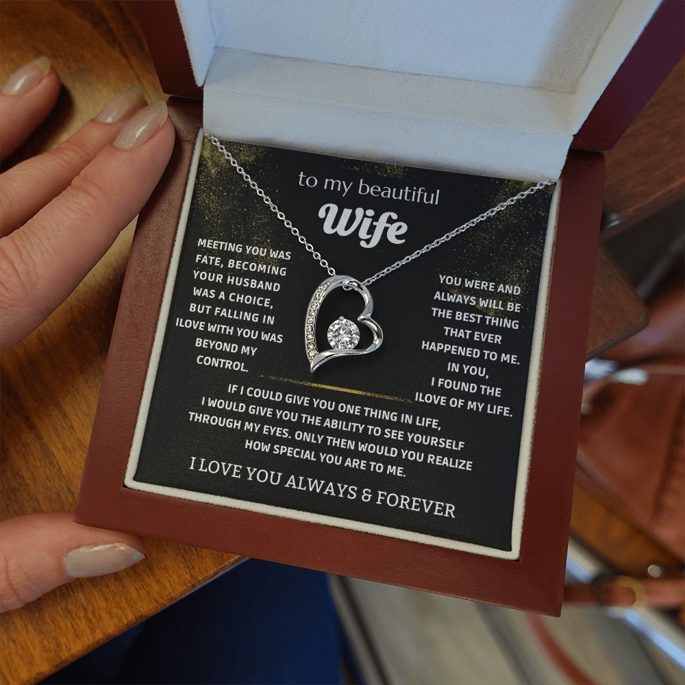 To My Wife - My Endless Love Necklace Gift