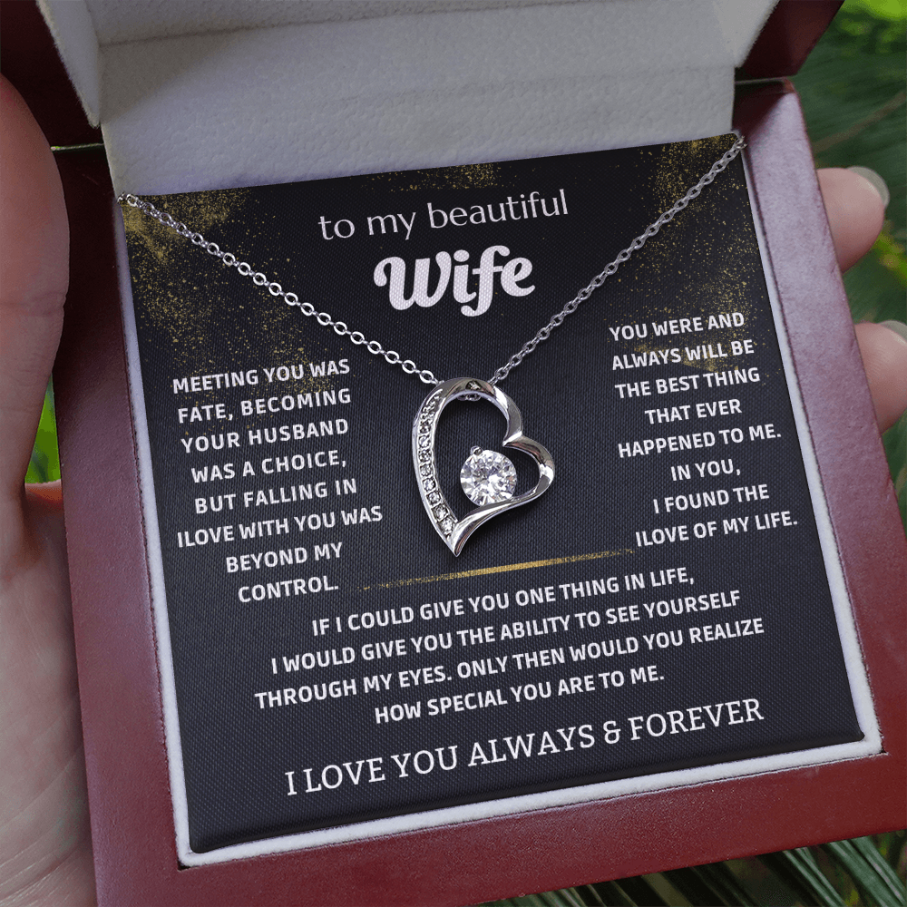 To My Wife - My Endless Love Necklace Gift