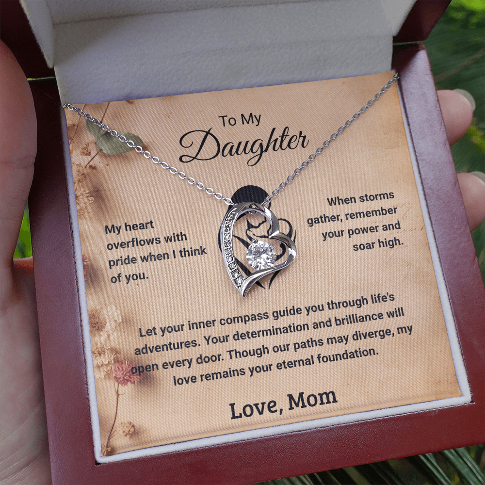 To My Daughter - Love Mom: Forever Love Necklace