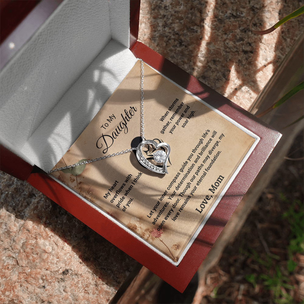 To My Daughter - Love Mom: Forever Love Necklace