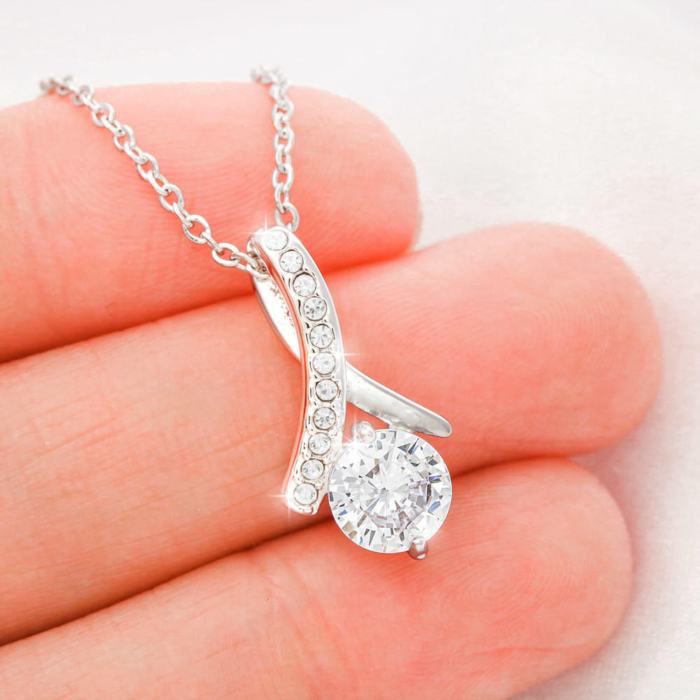 To My Gorgeous Wife - Alluring Beauty Pendant Necklace Gift Set