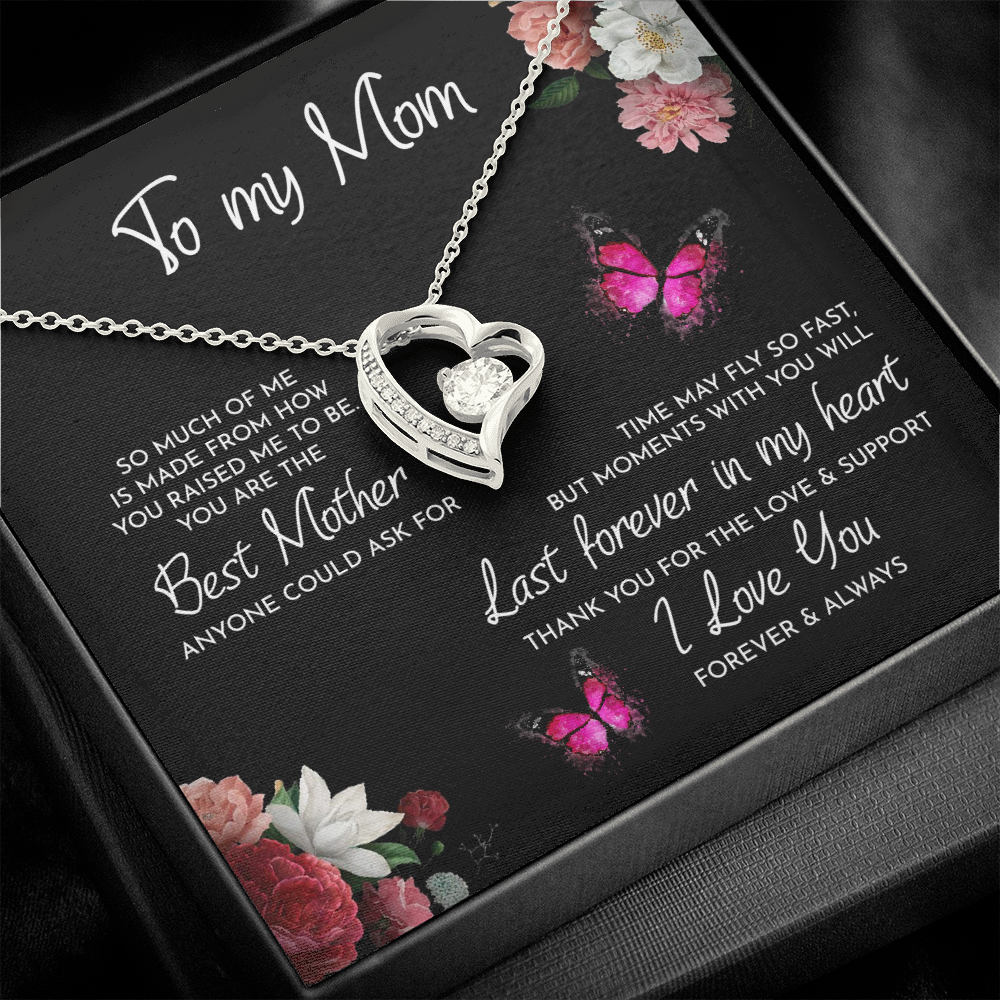 To My Mom - Forever Love Pendant Necklace Gift Set