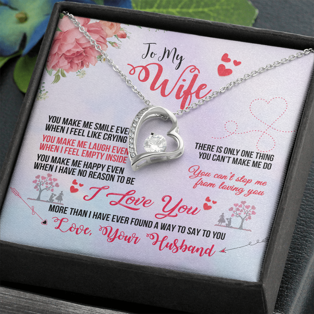To My Wife - Forever Love Pendant Necklace Gift Set