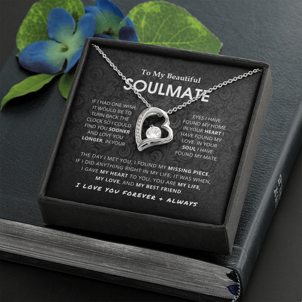 Beautiful Soulmate - Forever Love Pendant Necklace Gift Set