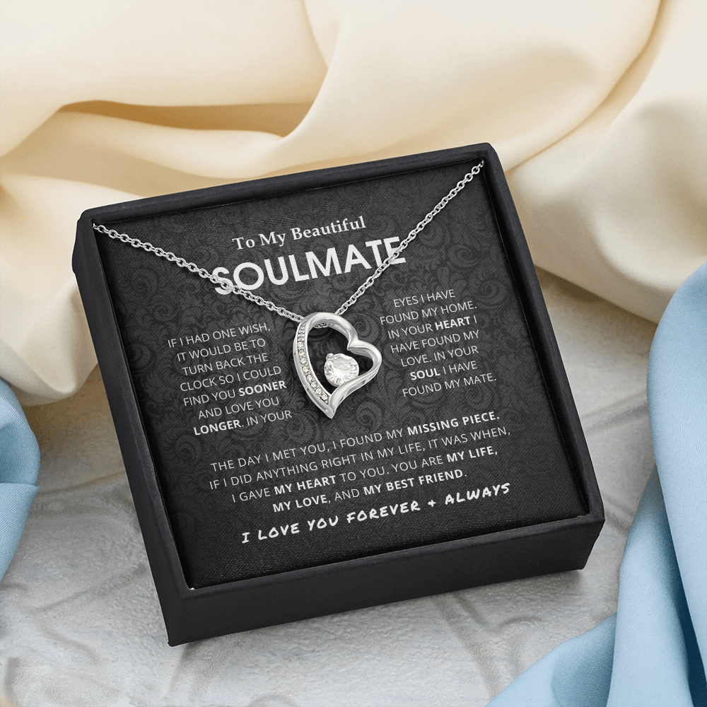 Beautiful Soulmate - Forever Love Pendant Necklace Gift Set